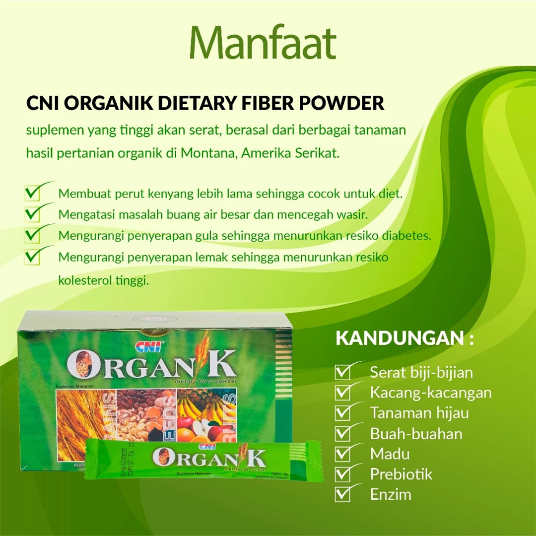 CNI Organik Dietary Fiber Powder