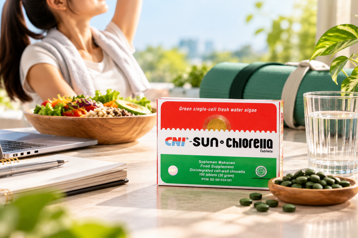 Sun Chlorella, Cara Praktis Melengkapi Asupan Nutrisi Harian